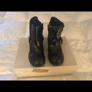 All Saints leather combat boots